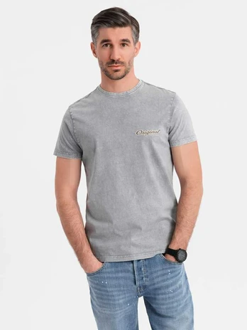 t-shirt for men - pilka