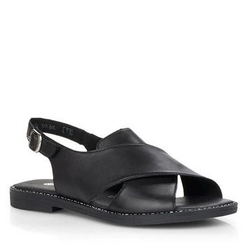 Basutės moterims, Juoda, SANDALS