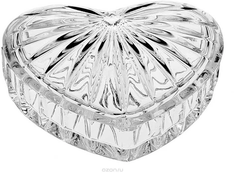 Crystal Bohemia Bohemia dėžutė 11cm,Širdis