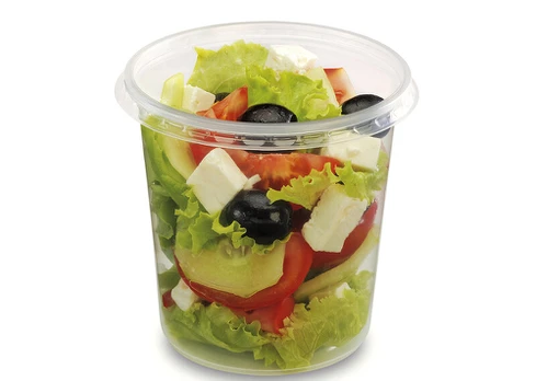 Pp maisto indelis su dangteliu, 1000ml, apvalus, 50 vnt.
