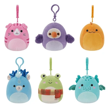 SQUISHMALLOWS Prisegamas pliušinis žaislas, 8 cm, asorti
