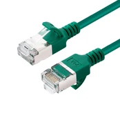 MicroConnect CAT6A U-FTP Slim, LSZH, 1m Network Cable, Green kaina