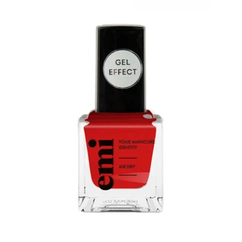 E.Mi Nail Polish Gel Effect Nagų lakas, Flawless Red