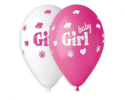 Balionai mergaitėms, 5 vnt. 13 colių (33 cm)