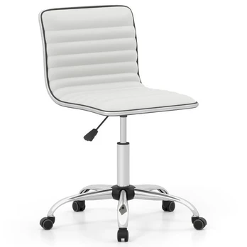 Bonideco Select Biuro kėdė 51x45x96,5cm., baltos/sidabrinės spalvos