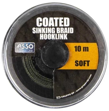 Valas pavadėliams Asso Coated Sinking Hooklink Soft 10m