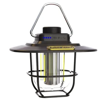 LED stovyklavimo lempa