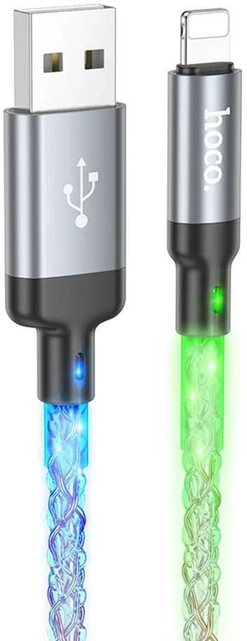 Planšetė HOCO cable USB A to Lightning 2,4A U112 1 m pilka