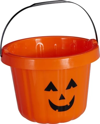 BUCKET FOR SWEETS PUMPKIN 22.5X17CM