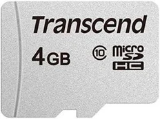 Kitas kompiuterio priedas Transcend MEMORY MICRO SDHC 4GB/CLASS10 TS4GUSD300S