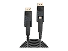 LINDY 100m Fibre Optic Hybrid DisplayPort 1.4 Cable