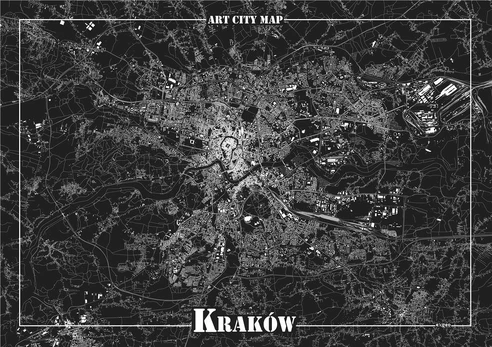 Art-Map Dekoratyvinis plakatas – Krokuva