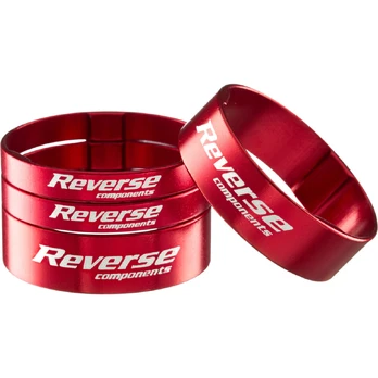 Reverse Components Ultra Light vairo aukštinimo adapteriai (Spacers) | 5/10mm | Red | 4 vnt.