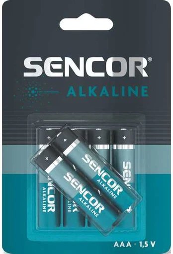 Bateria alkaliczna, AAA, 1.5V, Sencor, blistr, 6-pack