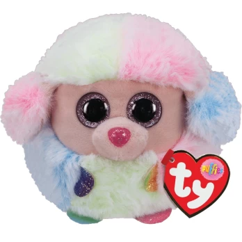 TY Puffies pliušinis pudelis RAINBOW 9cm, TY42511