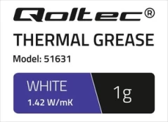 Qoltec Thermal grease 1.42 W / m-K, 1g kaina