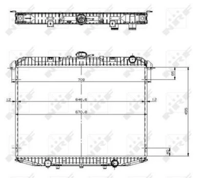 Variklio radiatorius NRF NRF 519533