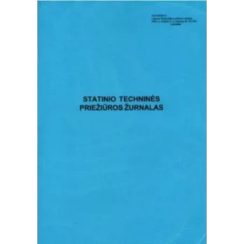 Statinio techninės priežiūros žurnalas, 2 priedas, A4, 14 lapų