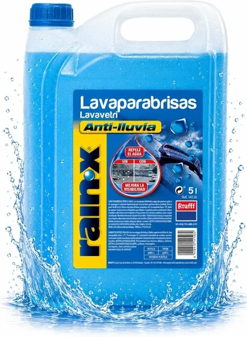 Rain-X stiklų plovimo skystis be metanolio, 5 l, Methanol Free