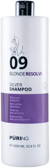 PÜRING PR 09 BlondeResolve Sidabrinis Šampūnas 1000ml