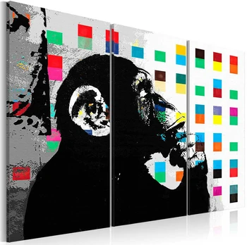Artgeist Paveikslas - The Thinker Monkey by Banksy