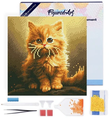 Figured'Art Deimantinės mozaikos rinkinys - Kačiukas