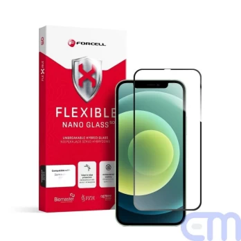 Forcell Flexible Nano Glass 5D for iPhone 12/12 Pro black