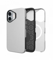 Dėklas Perfectionists Triangle Mag Case Apple iPhone 16 sidabrinis