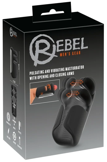 Rebel Puls.&Vibr. Intimate Machine with Pulsating & Vibrating Arms, 14 cm