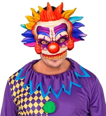 KILLER CLOWN CHINLESS FABRIC MASK