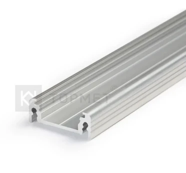 3m LED juostos profilis SURFACE14 EF/TY, neanoduotas aliuminis