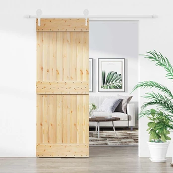 Slankios durys Natūrali ir Balta 80 x 210 cm