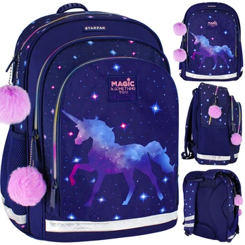 Mokyklinė kuprinė Starpak Unicorn Galaxy