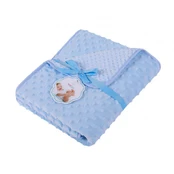 Blanket - 626 - MINKY/CORAL - size 80x90 - BLUE kaina