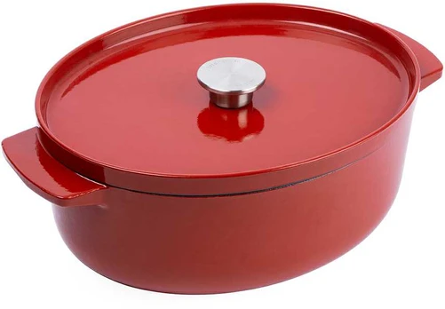 KitchenAid garnek żeliwny owalny 5,6L Empire Raudona