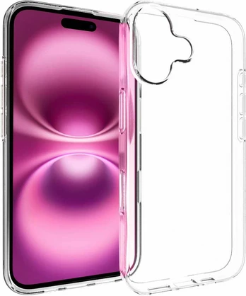 Dėklas Insmat Crystal -takakuori, Apple iPhone 16, kirkas