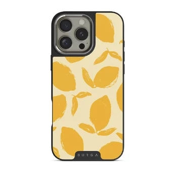 Lemon Tart - iPhone 16 Pro Max Case, Elite Dark (MagSafe) / Silver