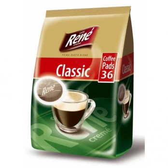 Coffee pads Rene, Classic 36 pcs