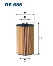 Alyvos filtras FILTRON OE 686 kaina