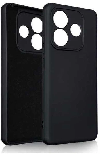 Beline Dėklas Silicone Xiaomi Redmi Note 14 juoda/juodas