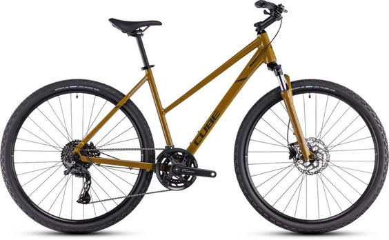 Dviratis Cube Nature Pro Trapeze willowgreen'n'juodas 2025-46 cm (Dydis: 46 cm)