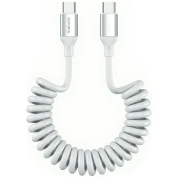 Kabelis 4smarts spiralny USB-C do USB-C 240W balta