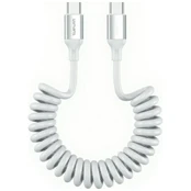 Kabelis 4smarts spiralny USB-C do USB-C 240W balta kaina