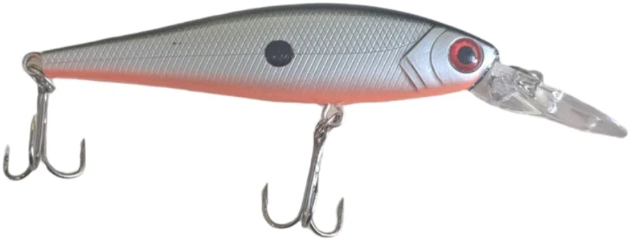 Vobleris PREDOX DEEP STING pilkas juodas red