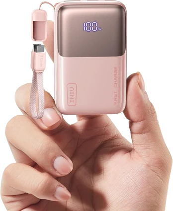 INIU išorinis akumuliatorius 10000 mAh, 45 W, USB-C, greitasis įkrovimas, P50