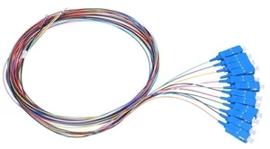 EXTRALINK PigtailS SET SC/UPC SM G.652D 12vnt 12spalvų