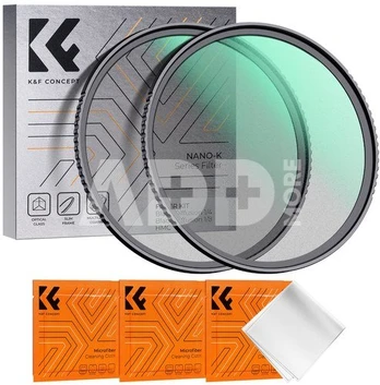 K&F Concept K&F 77MM K Series Black Mist Filter Kit 1/4+1/8+3pc cleaning cloths