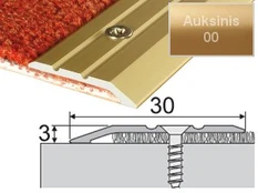Profilis Effector A01, su nuolydžiu | auksinis 270 cm 30x3 mm