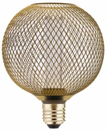 LED LIGHT SOURCE, GRID,C125, E27, 3,5W, 120lm, 1800K, AC220-240V, 320°, auksinis