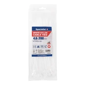 Dirželis nailon. baltas 4,6x200mm,100vnt kaina